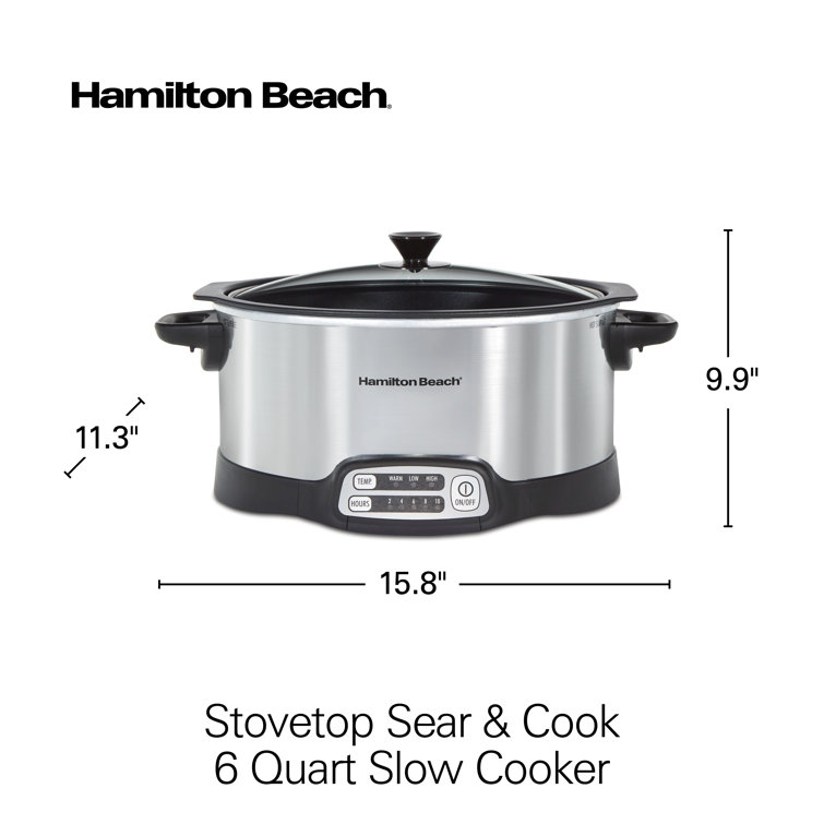 Hamilton beach stovetop sear best sale and cook